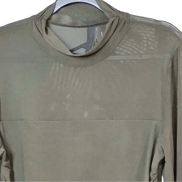 ReoRia Green Fitted Long Sleeve Bodysuit size 2XL NWT - Picture 6 of 7